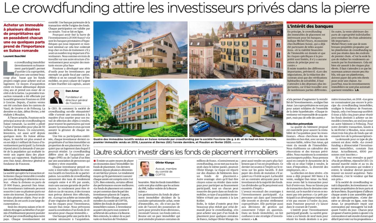 Vente d&rsquo;un immeuble à Moudon