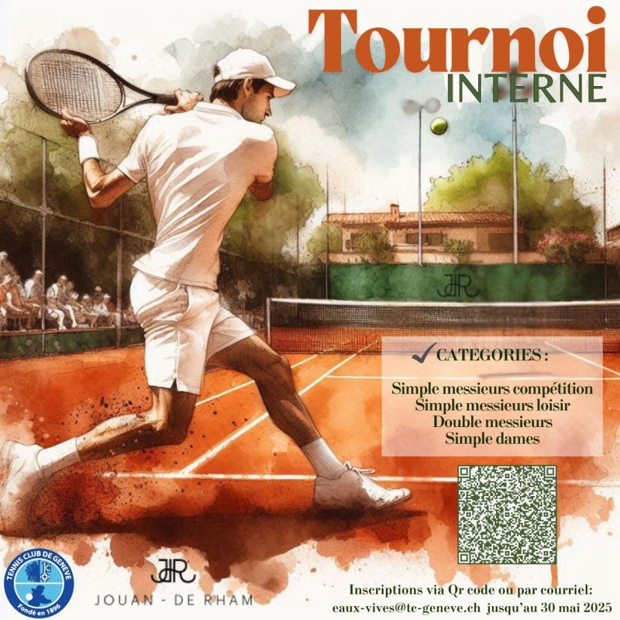 Jouan – de Rham sponsor du tournoi interne du Tennis Club de Genève