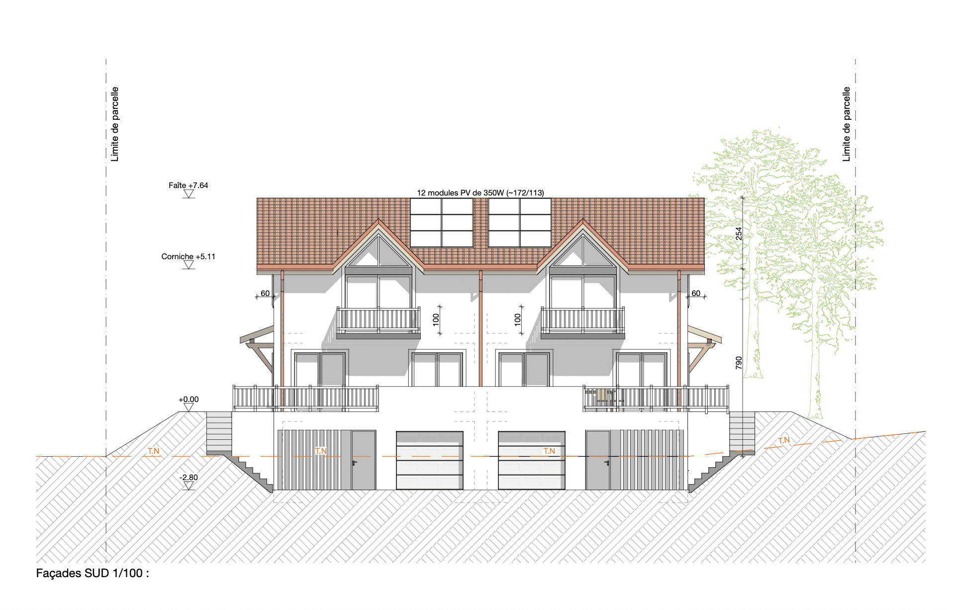 Villa A - Le Sentier - sur plan